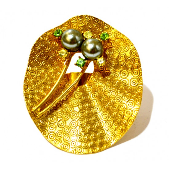 gold medici ring