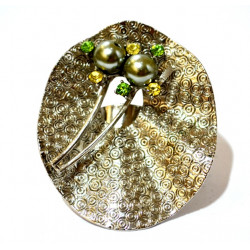 silver medici ring