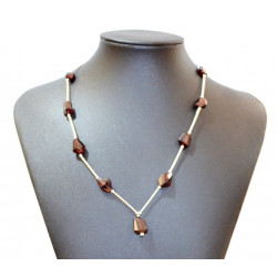 faceted garnet necklace
