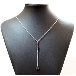 drop garnet necklace