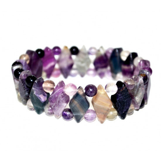 Diamond Shaped Fluorite Bracelet