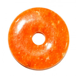 orange calcite donut 4 cm