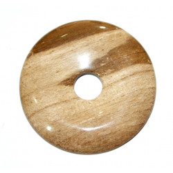 petrified wood donut 3 cm