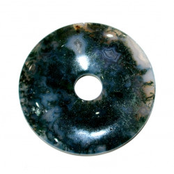 moss agate donut 4 cm