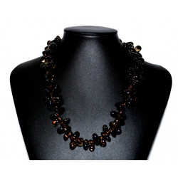 smoky quartz necklace