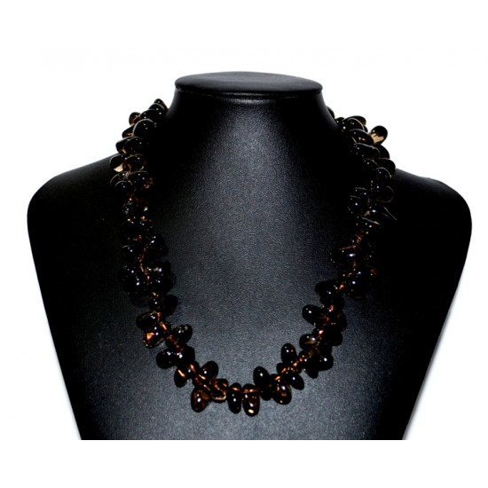 smoky quartz necklace