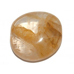 palm stone yellow hematoid quartz