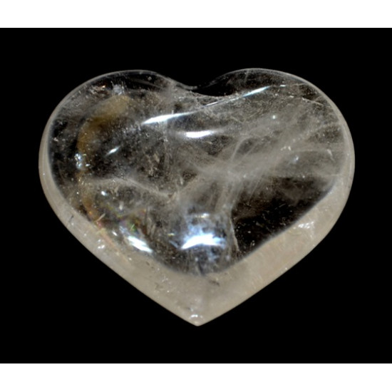 Crystal quartz heart