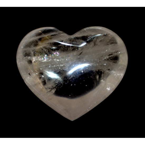 Crystal quartz heart