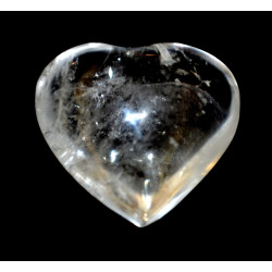 Crystal quartz heart