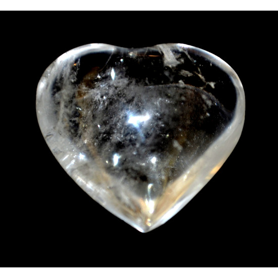 Crystal quartz heart
