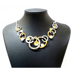 collier castello jaune-marron