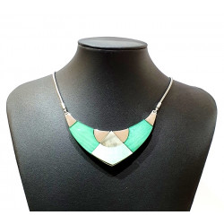 green manala necklace