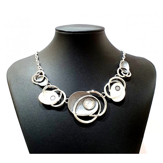 black and white bonta style necklace