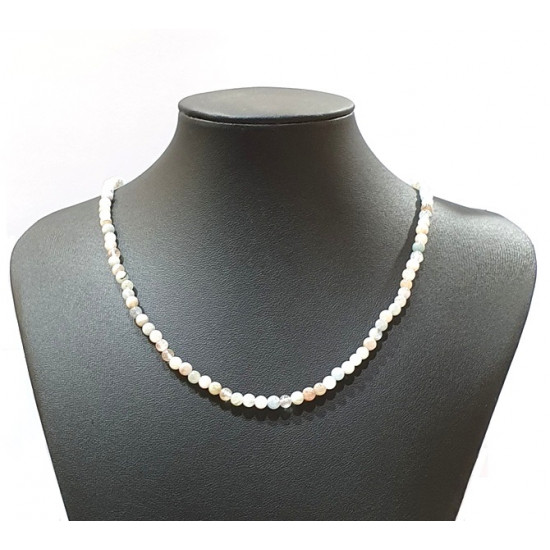 morganite necklace 4mm