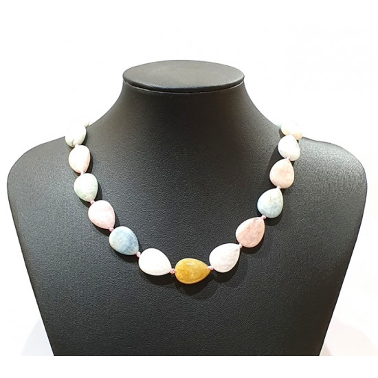 drop morganite necklace