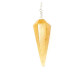 faceted yellow hematoid quartz pendulum