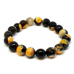 Bumblebee Jasper Bracelet 10mm faceted