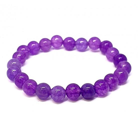 Purple Agate Bracelet 8mm 