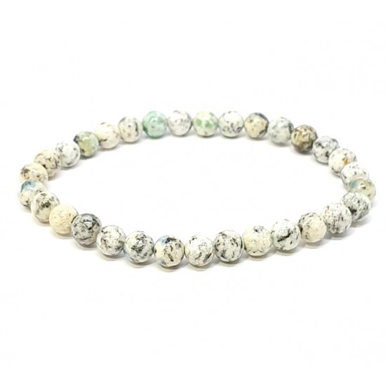 Bracelet K2 azurite 6mm 