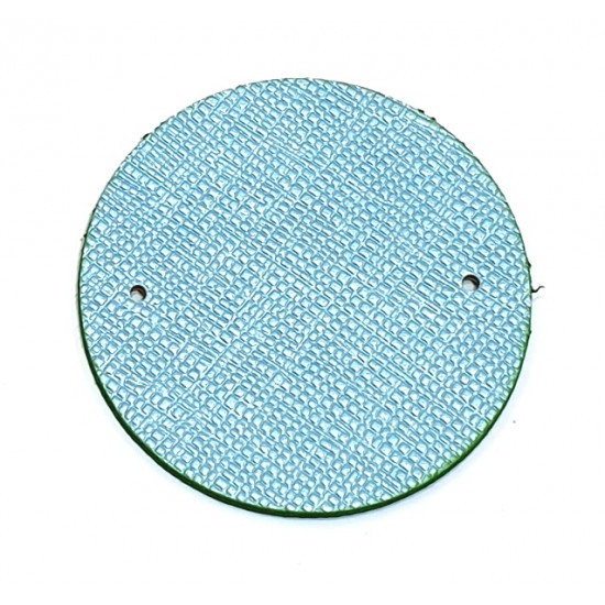 Leather piece for necklaces blue / green