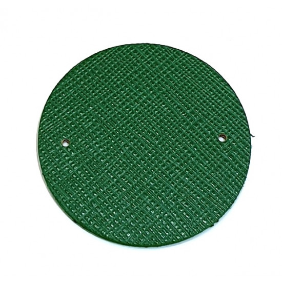 Leather piece for necklaces blue / green