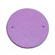 Leather piece for necklaces purple / pink