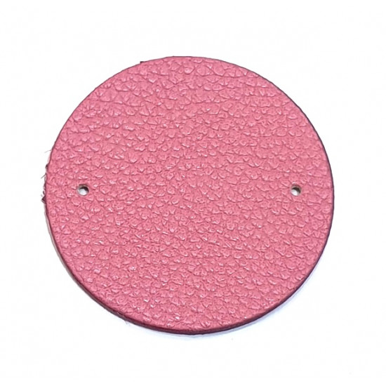 Leather piece for necklaces purple / pink
