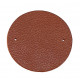 Cuir pour collier et sautoir orange/marron