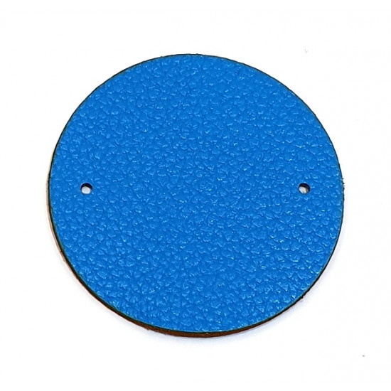 Leather Piece for Necklaces blue / brown