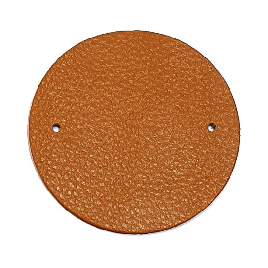 Leather Piece for Necklaces blue / brown