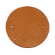 Leather Piece for Necklaces blue / brown