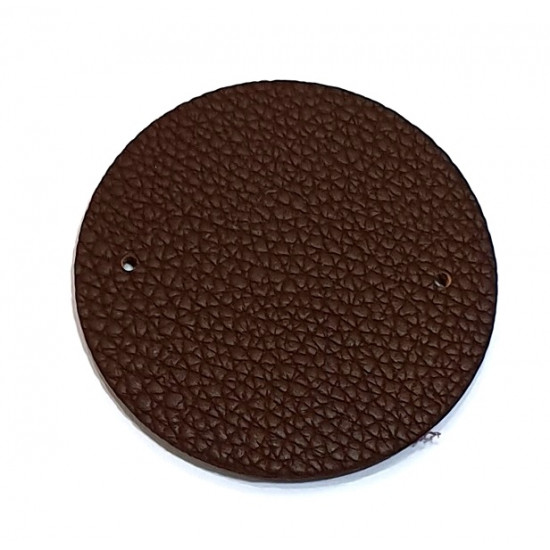 leather piece for necklaces brown / black