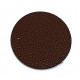 leather piece for necklaces brown / black