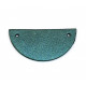 leather piece for necklaces green / bronze