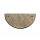 leather piece for necklaces green / bronze