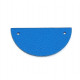 Leather Piece for Necklaces blue / white