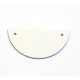 Leather Piece for Necklaces blue / white