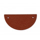 leather piece for necklaces orange / brown