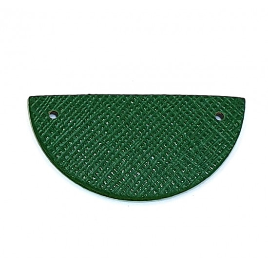 leather piece for necklaces green / blue