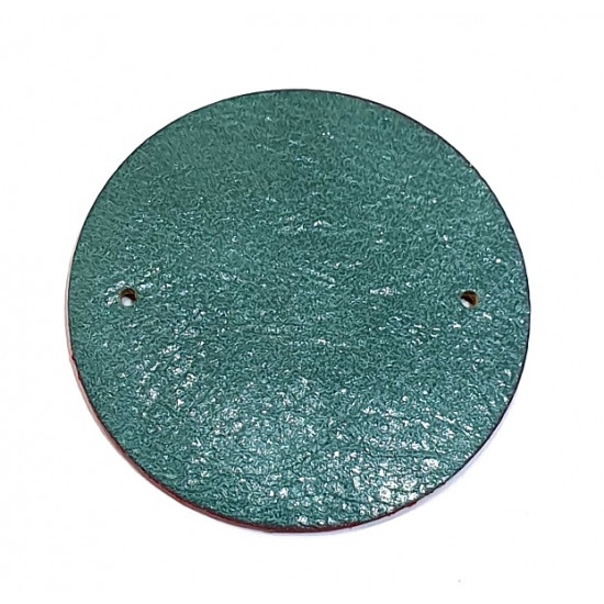 leather piece for necklaces red / emerald-gray