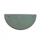 leather piece for necklaces pink / gray