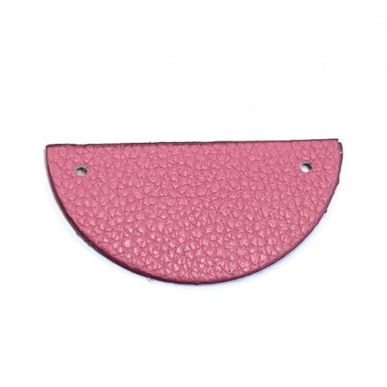 leather piece for necklaces pink / purple