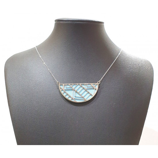 interchangeable necklace blue / green