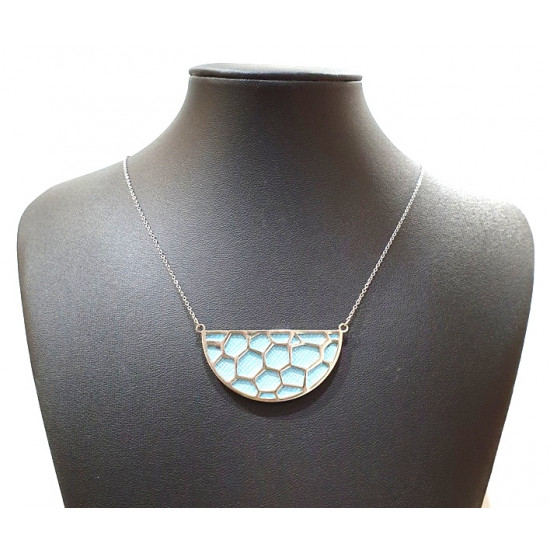 interchangeable necklace blue / green