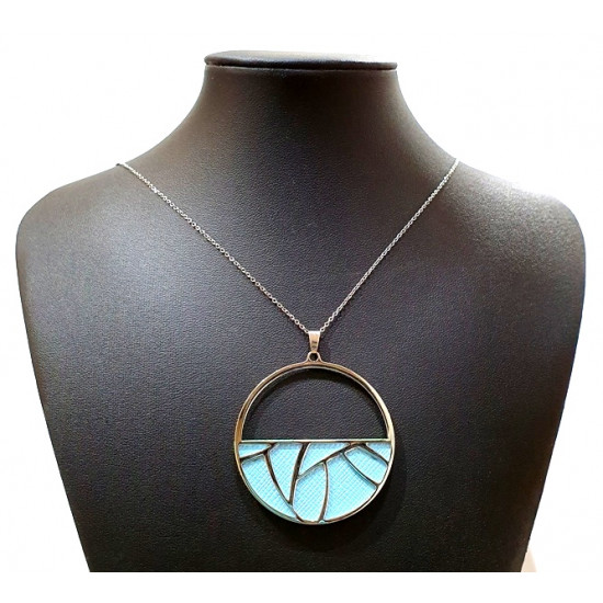 Long Interchangeable necklace blue / green