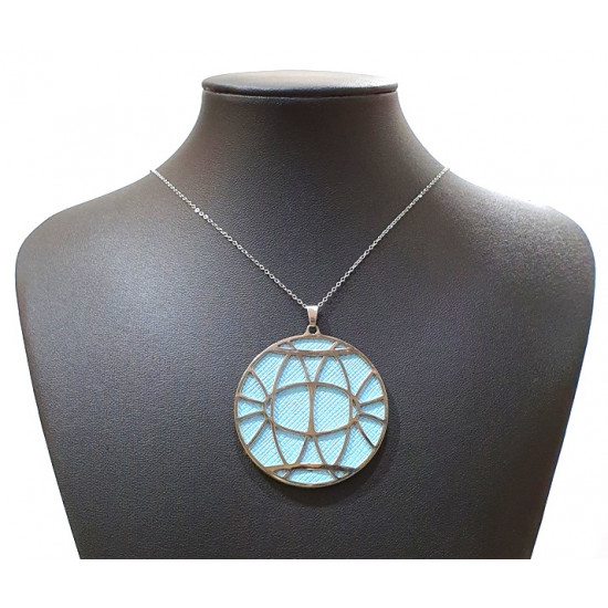 Long Interchangeable necklace blue / green