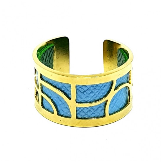interchangeable ring blue / green