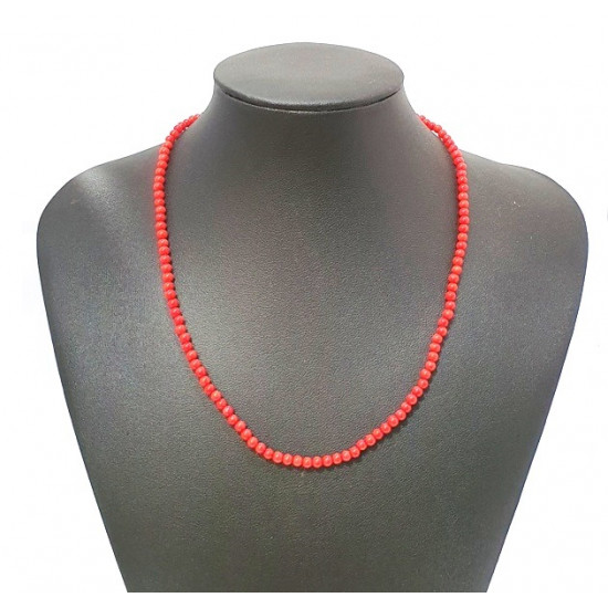 coral necklace 3mm