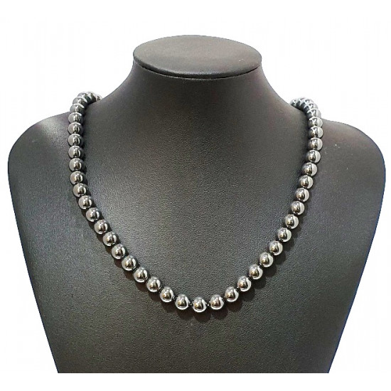 collier hématite 8mm collier hématite 8mm